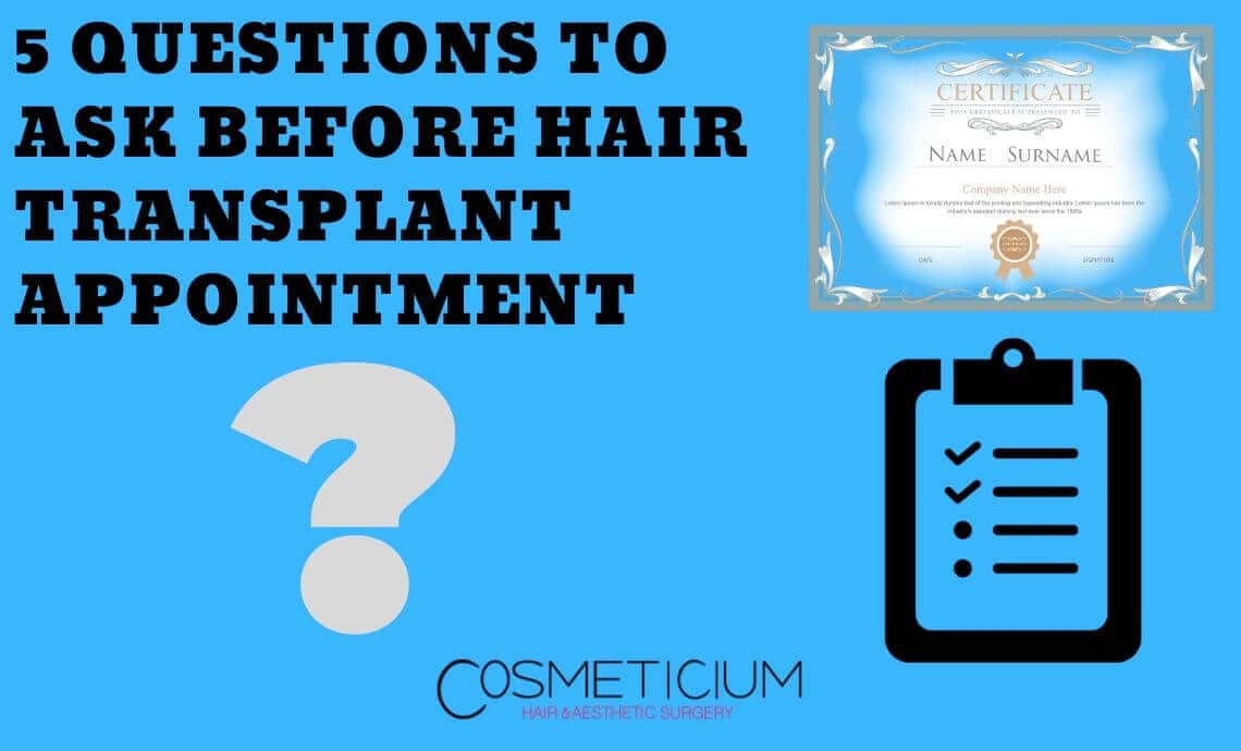 5 Questions You Should Ask Before Getting a Hair Transplantation Appointment