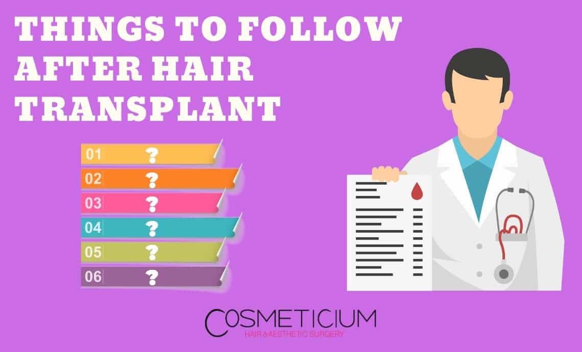 Things to Follow After Hair Transplant