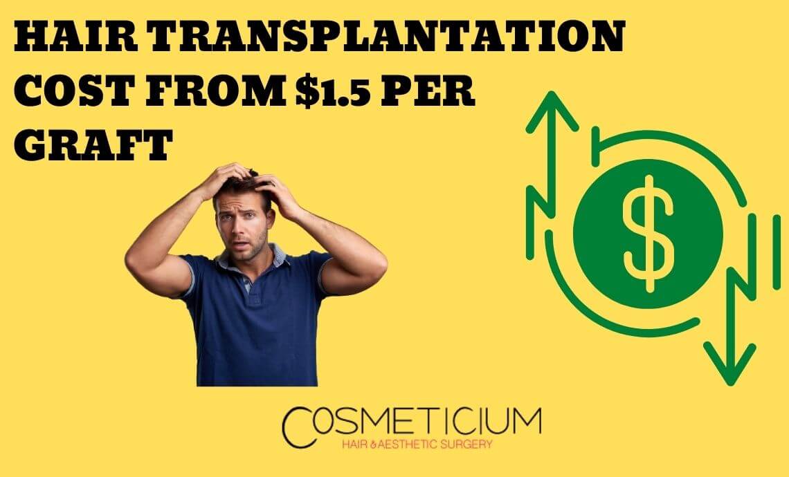 Hair Transplantation Cost From $1.5 Per Graft