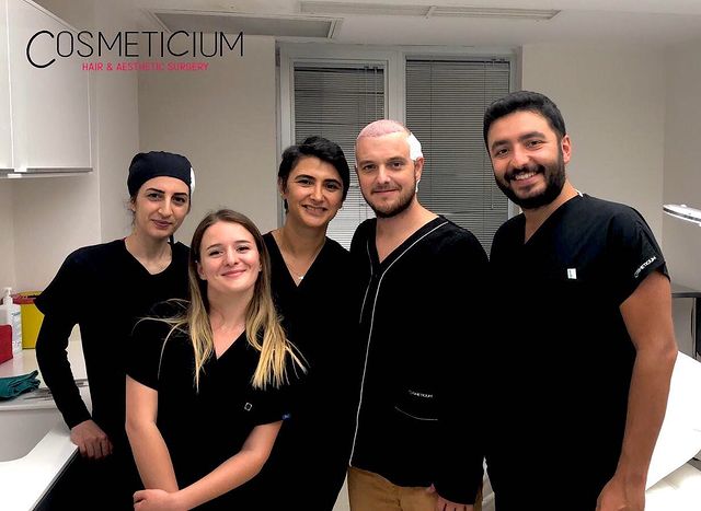 Cosmeticium Hair Transplant Team and Patient